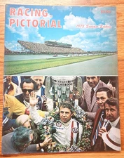 Racing Pictorial Auto Racing Magazine Summer 1973 Edition Great Photos & Ads