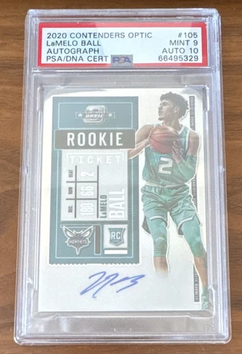 2020-21 Panini Contenders Optic - Rookie Ticket LaMelo Ball #105 (AU, RC)