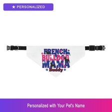 Custom French Bulldog Frenchie Puppy New Dog Bandana Personalized Easter Gift