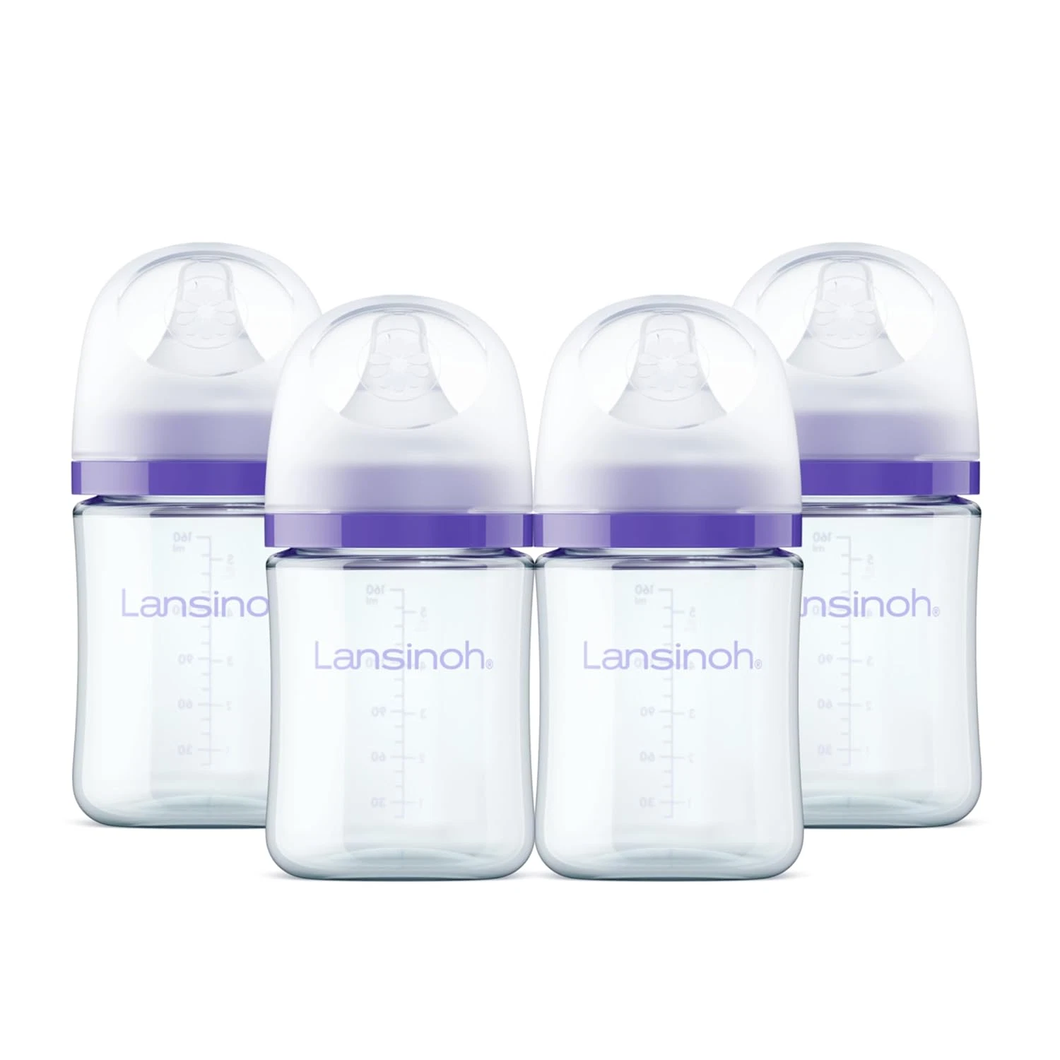 Anti-Colic Glass Baby Bottles, 5 Ounces, 4 Count Bottles for Feeding, Baby Essen