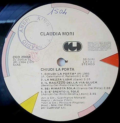 CLAUDIA MORI - SCHLIESSE DIE TÜR - VINYL VG+/VG LP - Bild 4 von 5