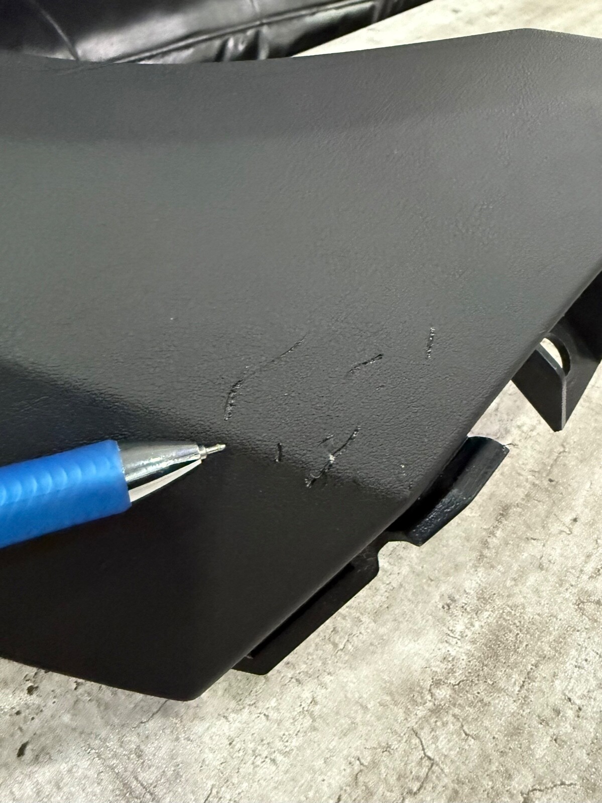 LAMBORGHINI HURACAN LEFT LOWER A PILLAR TRIM PANEL BLACK LEATHER *NOTE