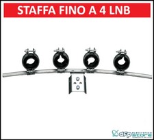 Kit Supporto Staffa Parabola Multifeed Per 1 2 3 4 LNB Illuminatore Satellitare