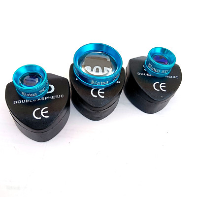 Dr Bawa Original Lot Of Blue Color 20D 78D & 90D Slit Lamp Bio microscopy Lens