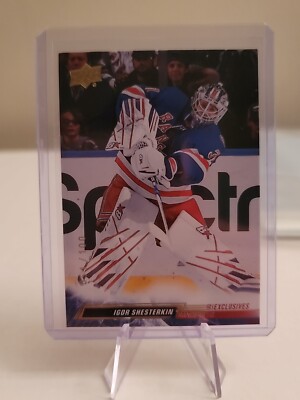 2022-23 Upper Deck Series 1 Igor Shesterkin UD Exclusives /100 #123