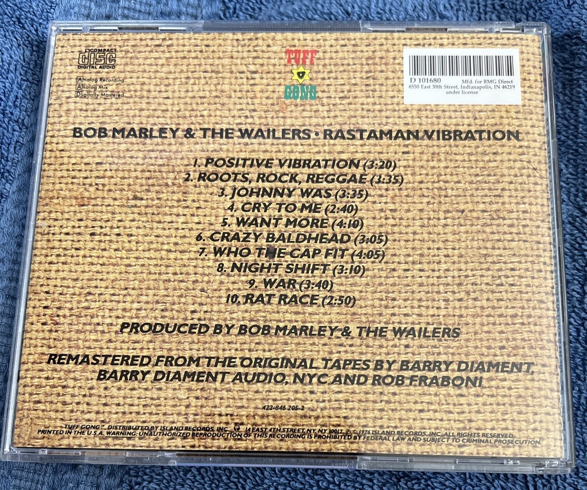 Rastaman Vibration -Bob Marley & the Wailers CD, 1976 | eBay