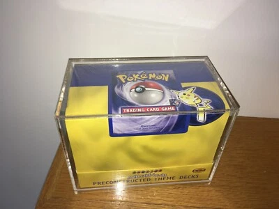 Pokemon Theme Deck Protective Display Case/Trading Cards/Packs/WOTC/Fossil