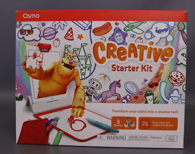 Osmo - Creative Starter Kit for iPad - Ages 5-10  (Osmo Base Included) - White..