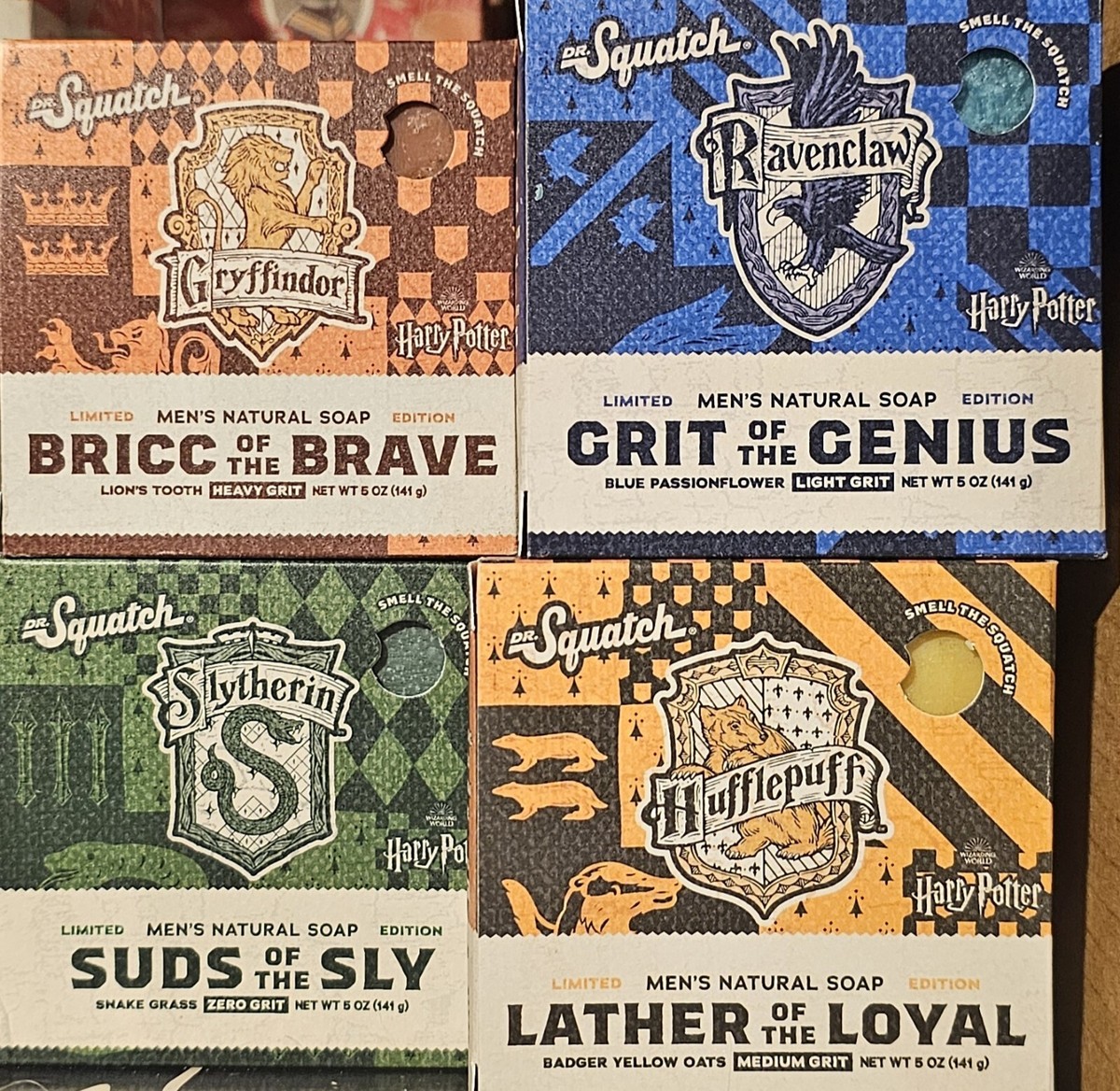 Dr. Squatch Harry Potter Collection Limited Edition 4pc Set Wizard