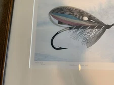 JP Collins salmon fly prints (2) - framed artist proof