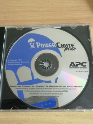 POWER CHUTE PLUS Support APC  für Windows 3.x. 1997