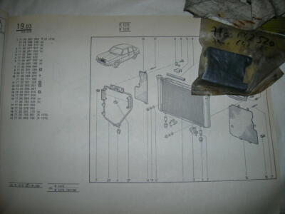 Alpine A310 - R30 Wedge Of Cooling Radiator New Original Vintage