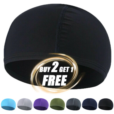 Cooling Skull Cap Liner Sweat Wicking Cap Lightweight Cycling