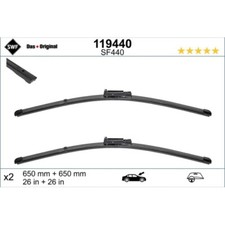 Wischblatt SWF 119440 ORIGINAL VISIOFLEX SET für SEAT, vorne