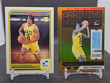 Brice Sensabaugh - 2023 NBA Hoops - Arriving Now Gold Foil And Rookie Base - RC