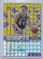 2019-20 Mosaic Scripts gold Autograph JERRY WEST HOF Los Angeles Lakers SC-JWS