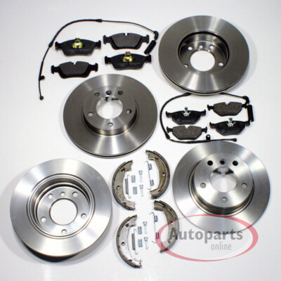 Bremsen Set Ø 324 mm + Ø 298 mm + Beläge vorne hinten für BMW 5er [E39]