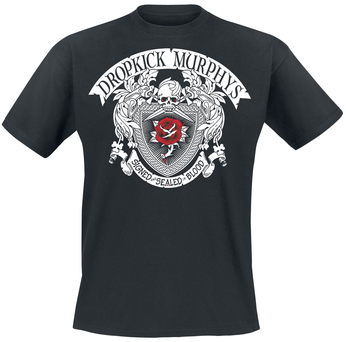 Футболка Dropkick Murphys с подписью Херрена и печатью blood schwarz 3990₽