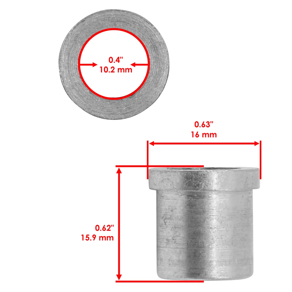 Kit de buje de brazo en A superior e inferior delantero para Honda Sportrax 300 TRX300EX 93-04 L/R Foto 4 de 4
