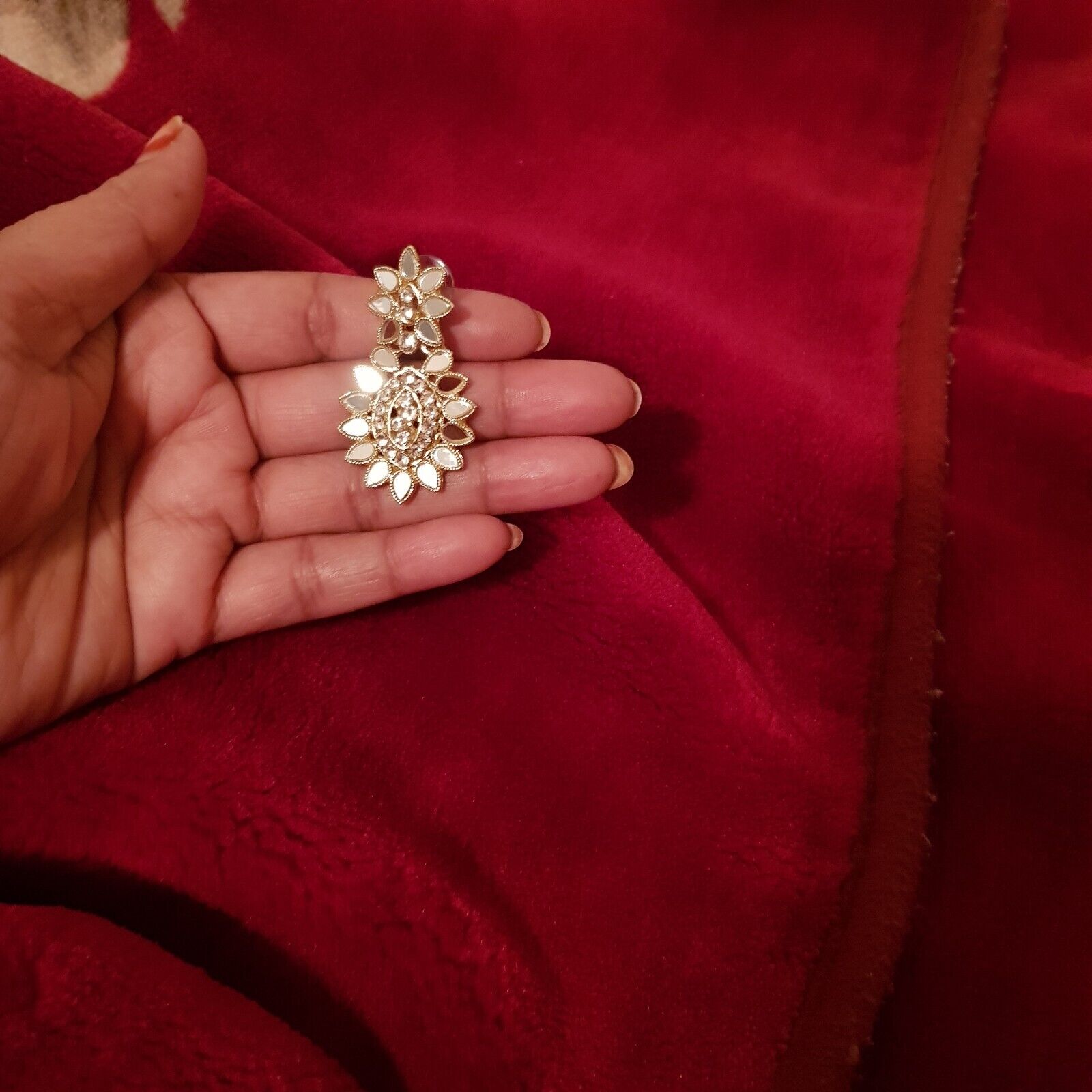 Noorschmuck Ohrringe indian Bollywood earrings jhumka jewellery 