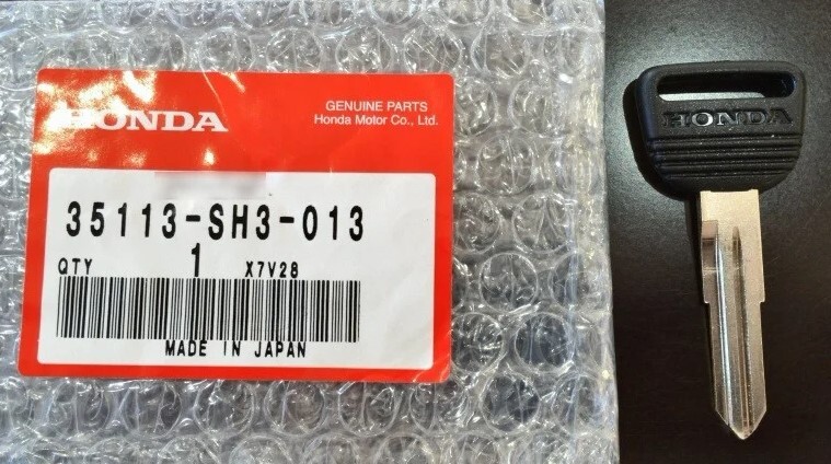 HONDA Genuine OEM 35113-SH3-013 Blank Master Key Civic CRX 1988
