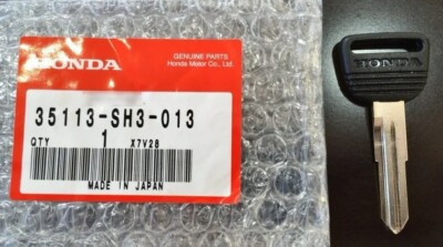 HONDA Genuine OEM 35113-SH3-013 Blank Master Key Civic CRX 1988