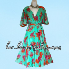 ASOS FLORAL PRINT PLEATED WEDDING OCCASION PARTY DRESS SIZE 14