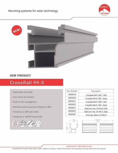K2 Cross Rail Racking 44-X 86” Mill Solar Mount | eBay