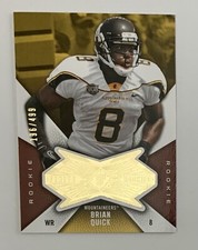 2012 SPx Finite Rookies # 196/499 Brian Quick Card #F-BQ Rookie Card. Nice ?. rookie card picture