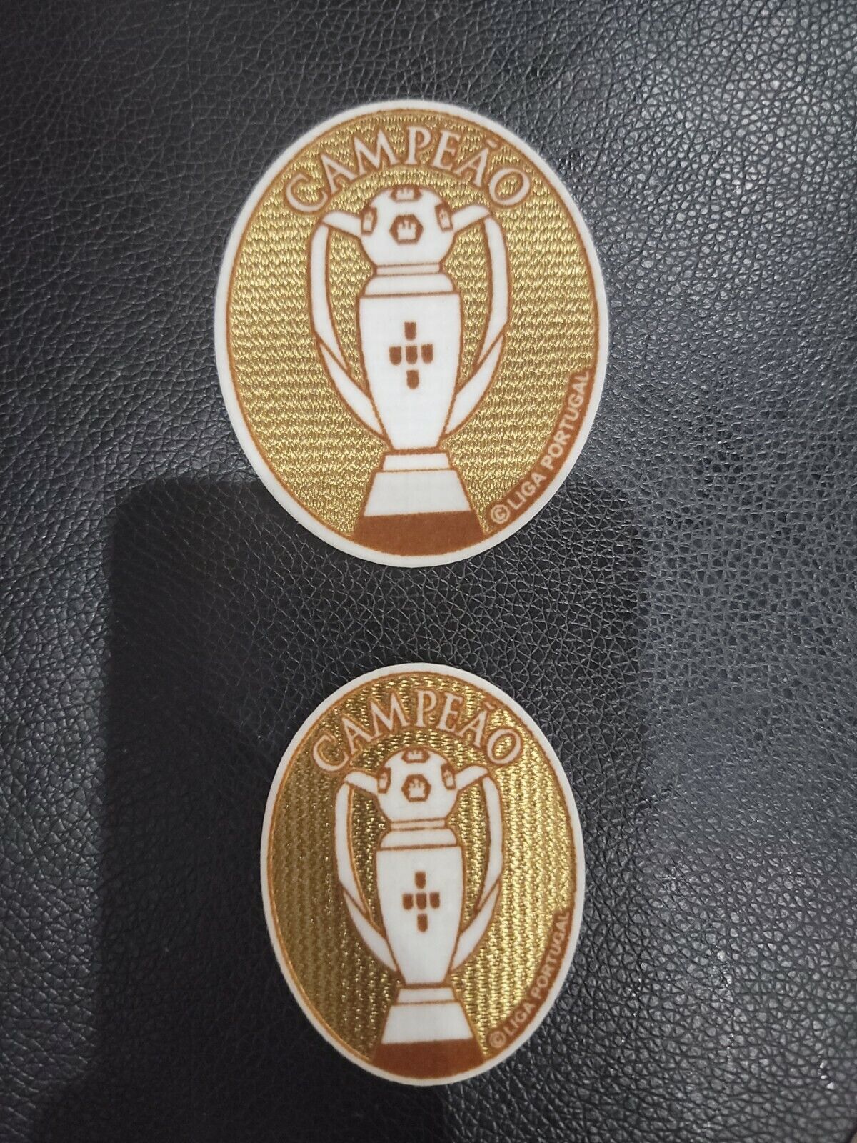 LIGA PORTUGAL CAMPEAO Champions Badge Patch Set Soccer