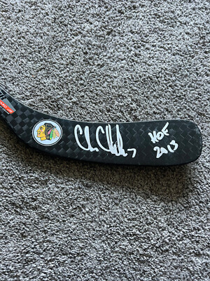 CHRIS CHELIOS Chicago Blackhawks SIGNED Autographed Hockey Stick