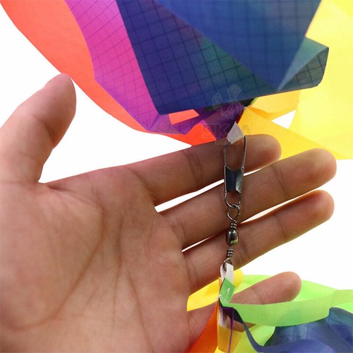 62" Rainbow Wind Spinner Windsock Kite Tail Colorful for Garden Yard Outdoor Kid - Picture 4 of 8