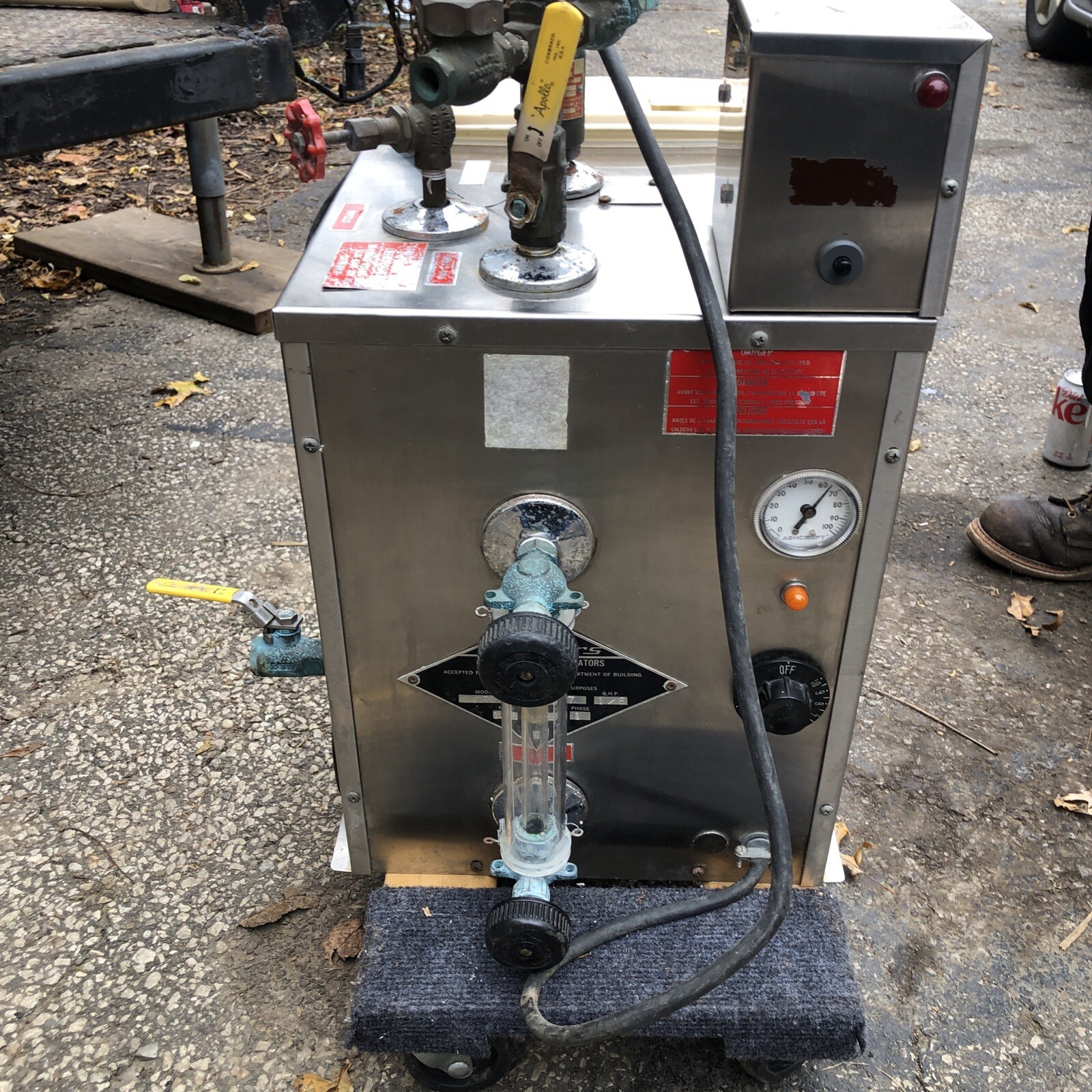 Reimers JR Jewelry STEAMER Machine boiler cleaning. Electric steam
