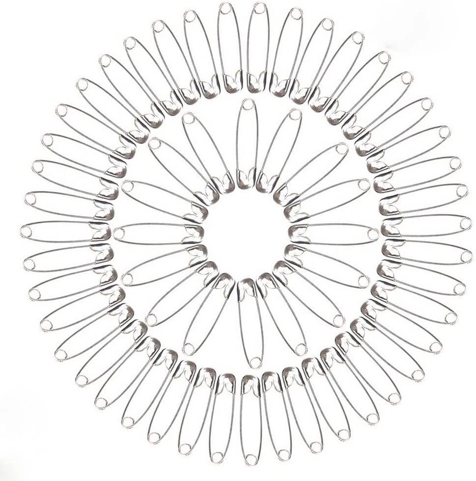 200 Stück Sicherheitsnadeln Safety Pins für Kunst Handwerk Nähzubehör Kleidung - Bild 2 von 4