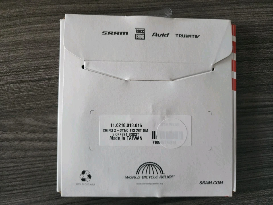 SRAM X-Sync Direct Mount Chainring (Black) (1 x 11 Speed) (28T) 3mm Offset Boost - Image 2 of 4