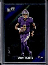2025 Panini Black Friday Lamar Jackson Blue #190/199 #5 Ravens