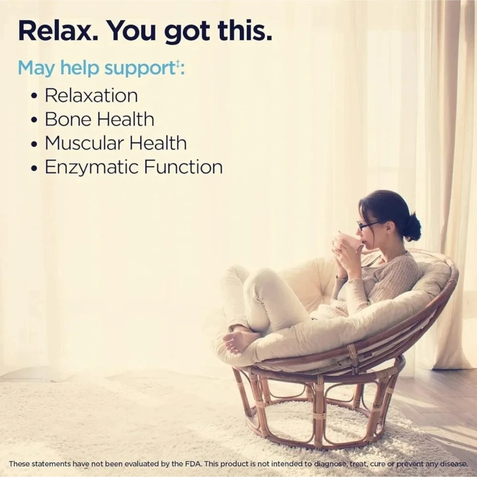 Glicinato de Magnesio 350mg 240ct - Alta Absorción, Estrés, Sueño, Soporte Muscular Foto 4 de 4