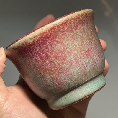 Japanese Bonsai Pot Flower pot 9.5*7.3cm Purple Round Used from Japan | eBay