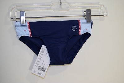 Tutto Piccolo European SWIM BRIEFS Team Bottoms BOYS 6 Blue NEW not trunk shorts