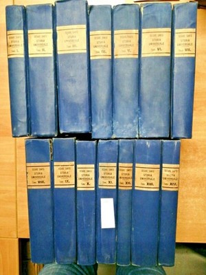 UNIVERSALGESCHICHTE VON CAESAR CANTU' 1884/86 UTET 14 VOL. - ILLUSTRIERT (3449