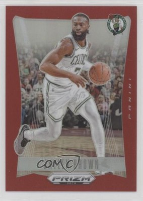 2023-24 Panini Prizm Deca Red Prizm 63/199 Jaylen Brown #282 0m1w