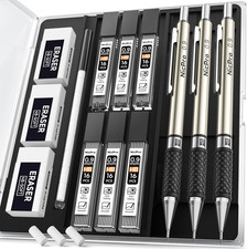 0.9 Mm Art Mechanical Pencil Set in Storage Case, 3 PCS