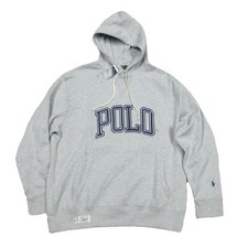 Polo Ralph Lauren Men's Grey Heather Embroidered POLO Logo Pullover Hoodie M 