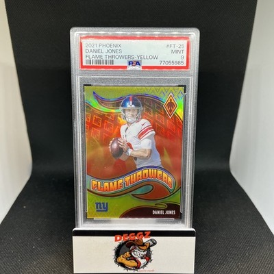 2021 Phoenix Daniel Jones Flame Throwers Yellow /75 PSA 9🔥🔥