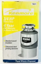 Brand New Kenmore 3/4 HP Heavy Duty 60571 Food Waste Disposer Model 175.60571