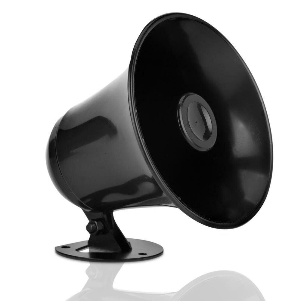 12W 8 Ohm PA Public Address Horn speaker For CB Radio Weather Proof Black U