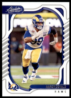 2022 PANINI ABSOLUTE: AARON DONALD LOS ANGELES RAMS. #36