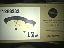 PROJECT SOURCE Flushmount Ceiling Light Fixtu...