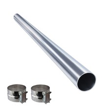 Exhaust 5 Inch Od X 60 Inch Long Universal Straight Pipe Stainless Steel