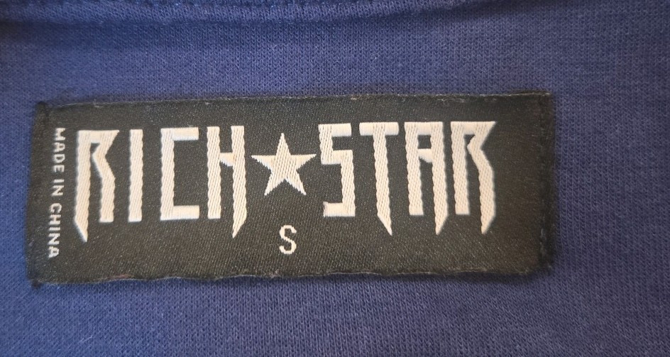 Rich Star Patchwork Embroidered Signed Varsity Bo… - image 5